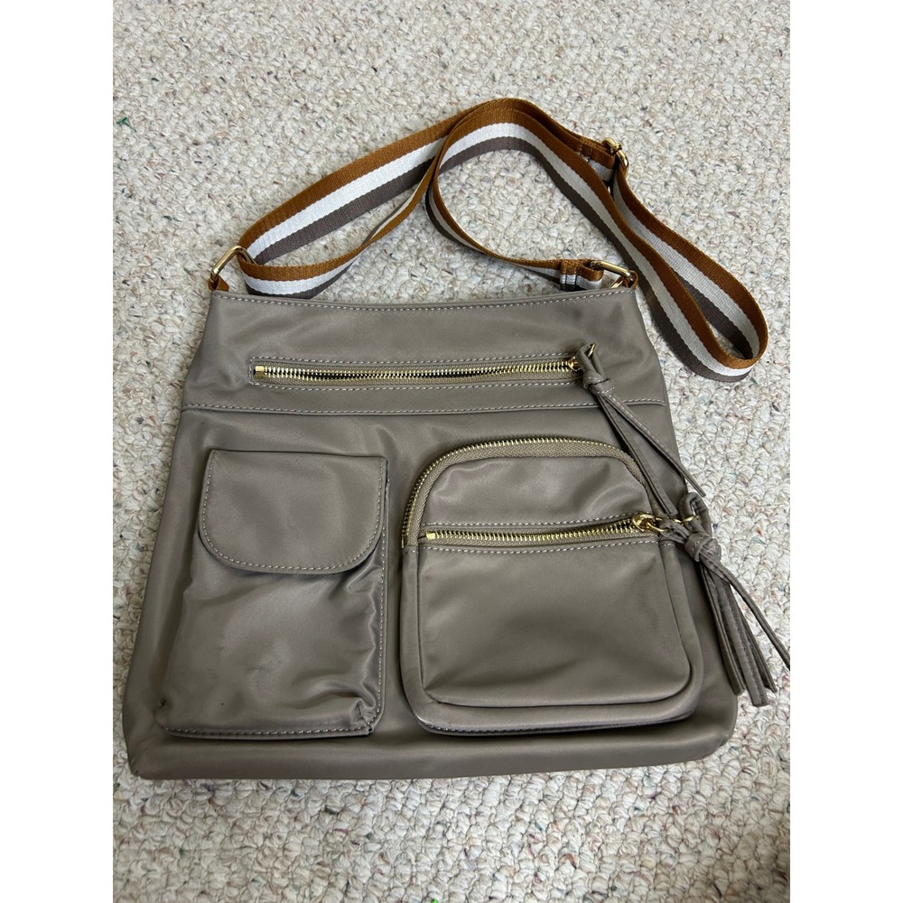 Urban Expressions Crossbody Bag Taupe‎ Neutral Hobo Shoulder Purse